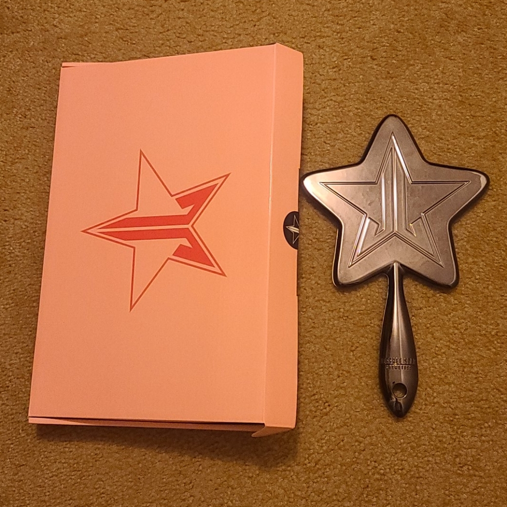 JEFFREE STAR ONYX CHROME HAND MIRROR
